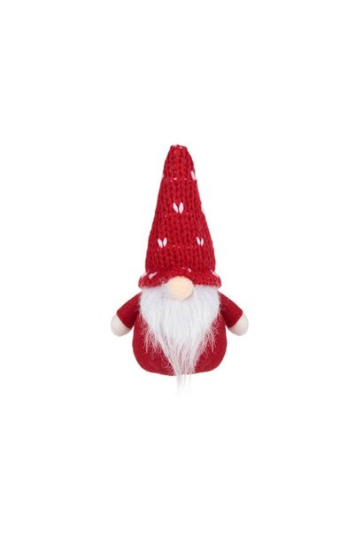 Jumbo Figura Decorativa de Craciun Gnome Rosu 17cm