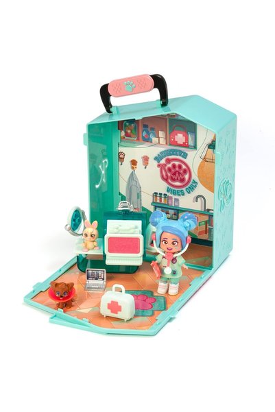 kookyloos Carla’s Pop Up Pet Vet – Veterinary clinic with accessories, exclus...