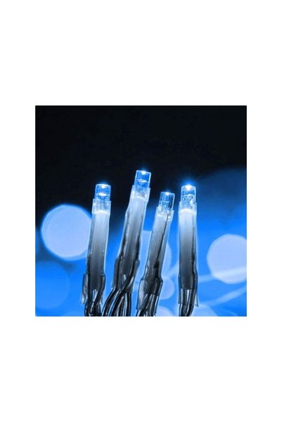 Jumbo Instalatie de Lumini cu 20 Becuri LED cu Baterii 2.20m - Albastra