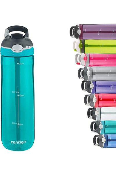 Contigo (720 مل، سكوبا، قطعة واحدة) - زجاجة مياه أشلاند أوتوسبوت مع قشة قابلة...