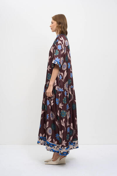 HANIQA Women's Floral Patterned Modern Dress(7090)