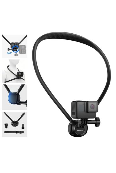 mobilife Insta 360 Action Camera Neck Mount Quick Release Hands-Free POV Neck...