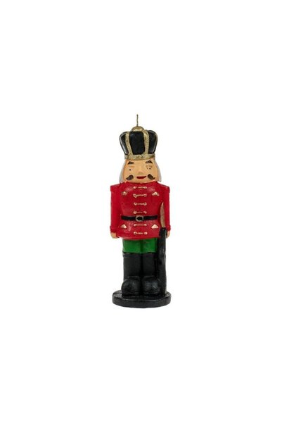 Jumbo Lumanare 3D in Forma de Soldat Rosu de Craciun 8x25cm