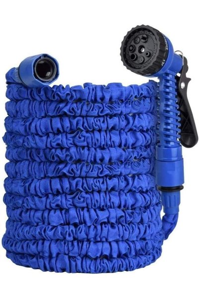Generic ALSafi-EST stretch flexible water hose up to 52.5 meters long - blue,...