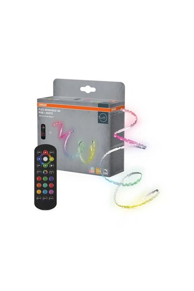 Osram Bandă LED flexibilă Neon Flex 5 m RGBW 10 W 1100 lm 3000 K cu telecoman...