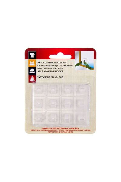 Jumbo Cuiere Autocolante Transparente (Ideale pentru Impodobit) - 12buc