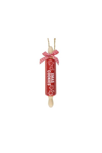 Jumbo Ornament Brad de Craciun Sucitor din Lemn "Xmas Cookies" 13cm