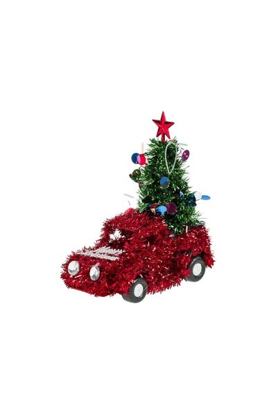Jumbo Ornament Brad de Craciun Camion 3D Merry Christmas cu Beteala 13cm