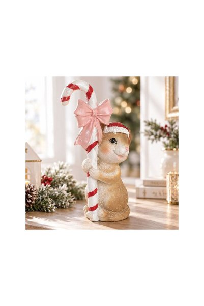Jumbo Decoratiune de Craciun Soricel cu Acadea 15cm