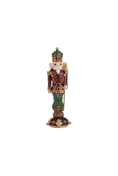 Jumbo Decoratiune de Craciun Soldat cu Uniforma Rosie & Sceptru 27cm