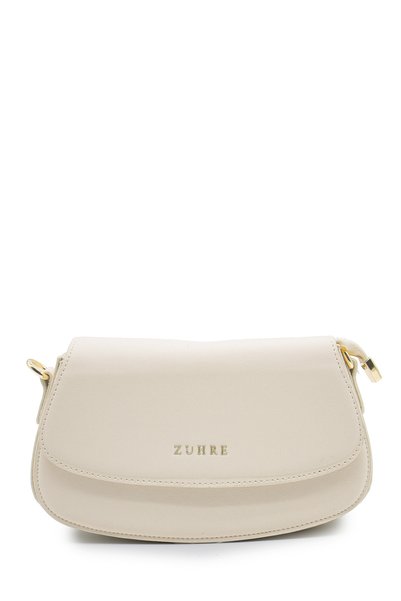 Zühre Double Strap Covered Beige Bag 0077
