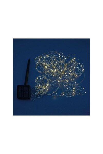 Jumbo Instalatie de Lumini Solara cu 200 Becuri LED Fairy Lights cu Programe ...