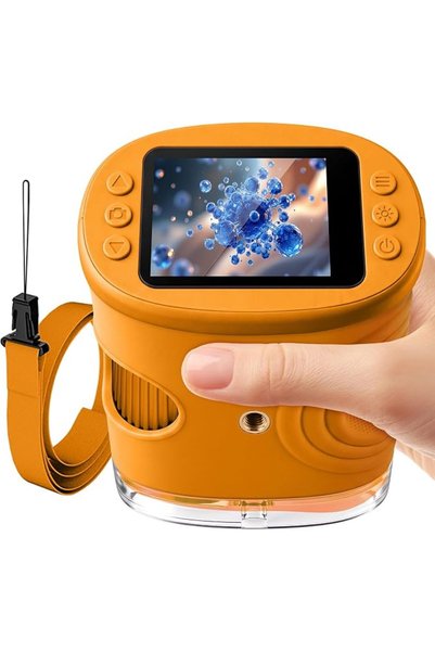 PINREK Kids Microscope 1000X, Handheld Adventure Microscopes for Kids