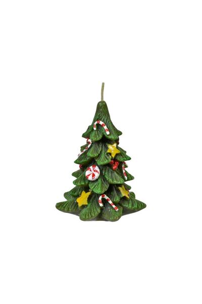 Jumbo Lumanare de Craciun Brad Verde Ornamente 14cm