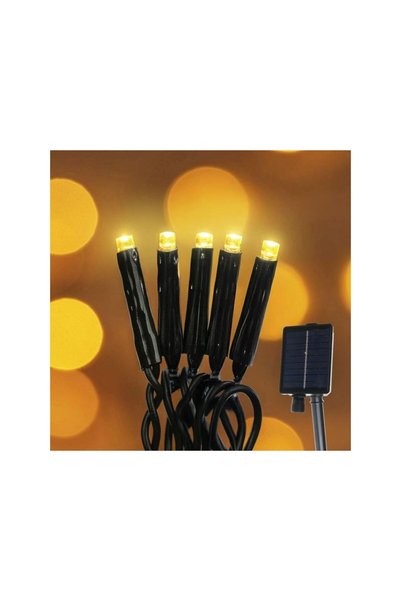 Jumbo Instalatie de Lumini Solara cu 200 Becuri LED cu Programe 9,95m - Alb Cald