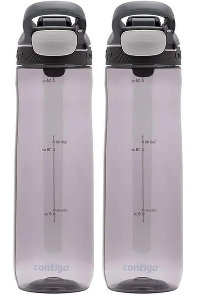 Generic Cold Ashland Water Bottle, 720 ml, Smoke Grey (Pack of 2)