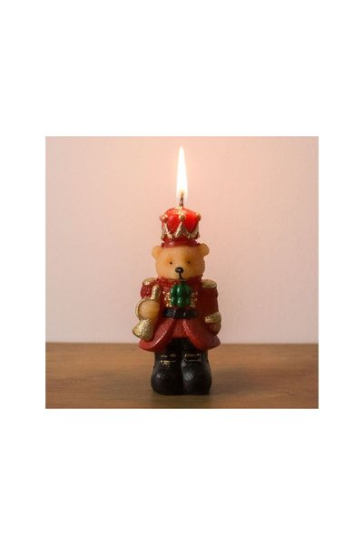 Jumbo Lumanare de Craciun in Forma de Ursulet Soldat 3D 5x4x10,5cm