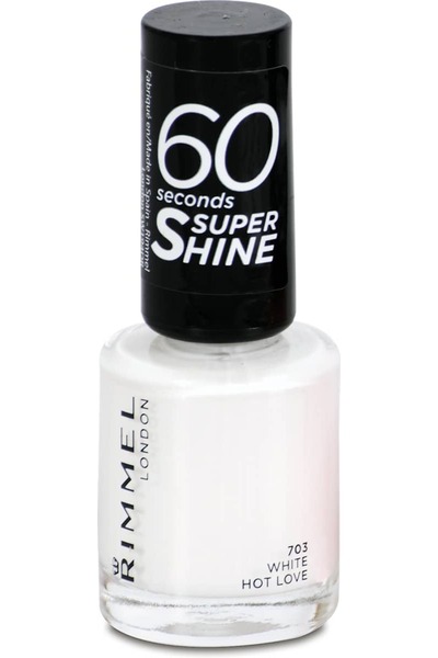 OEM Лак за нокти 60 Seconds Super Shine 703 White Hot Love, 8 мл