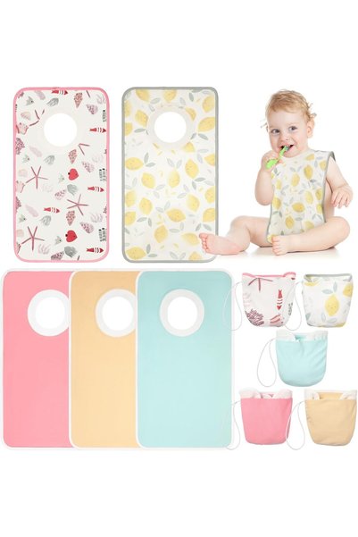 NALACAL Drool Bibs, Towel Bib Toddler Cloth Bib Baby Absorbent Full Coverage ...