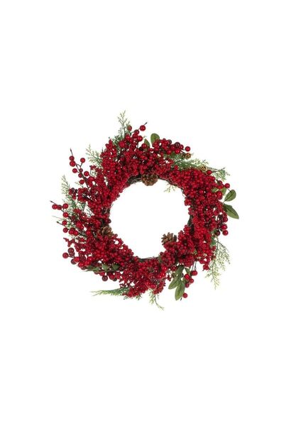 Jumbo Coronita Decorativa de Craciun cu Pomusoare Conuri 50cm