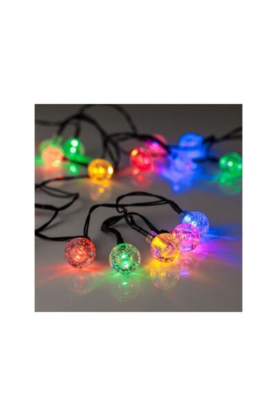 Jumbo Instalatie de Lumini cu 20 Becuri LED Sfere Acrilice cu Baterii 2.20m -...