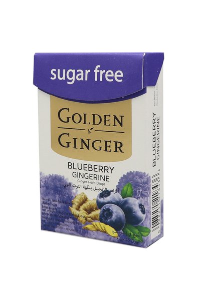 GOLDEN GINGER جولدن جينجر أقراص الزنجبيل بنكهة التوت البري 45 جرام -