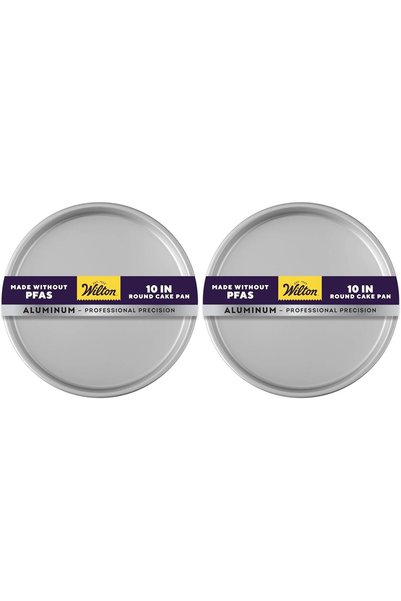 Generic Performance Pans Aluminum 10-Inch Round Cake Pan (Pack of 2)