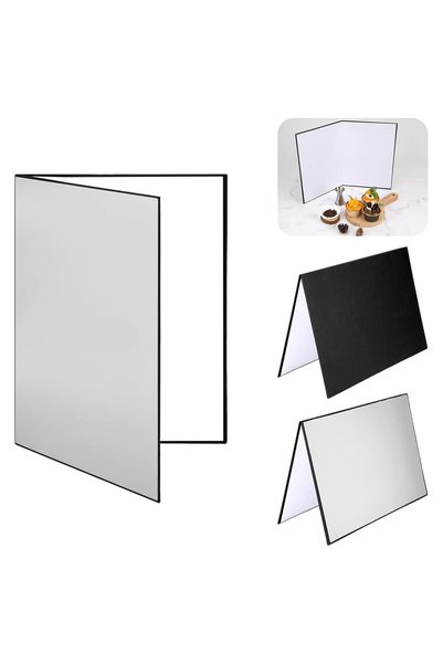 wisfunlly 3 in 1 Photography Reflector Cardboard, Light Reflector 12 x 8 inch...