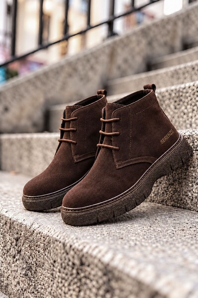 BIG KING Raven Genuine Leather Zippered Men's Mid Boots