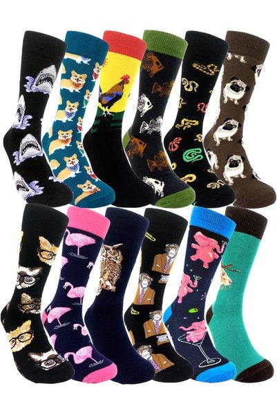 Generic Unisex Adult Mens Fun Dress Socks Mens Fun Dress Socks