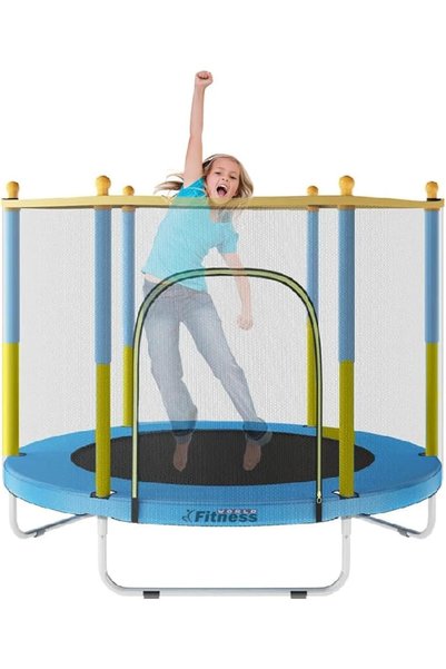 Generic Trampoline for Kids, Trampoline with Safety Net for Children Outdoor ...
