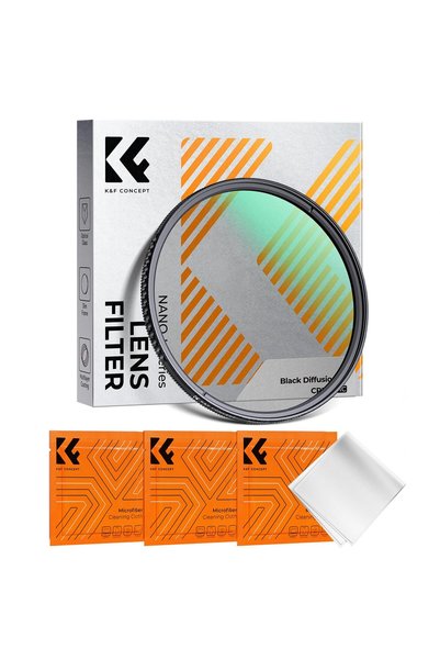 K&F CONCEPT 49mm Black Diffusion 1/4 & CPL 2-in-1 Lens Filter, Cinematic Pola...