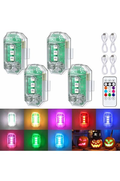 Tazweeq Wireless LED Strobe Light with Remote Control, Collision Warning Ligh...