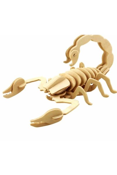 ROWOOD Puzzle 3D, Lemn, Scorpion, 30 piese, 22 cm