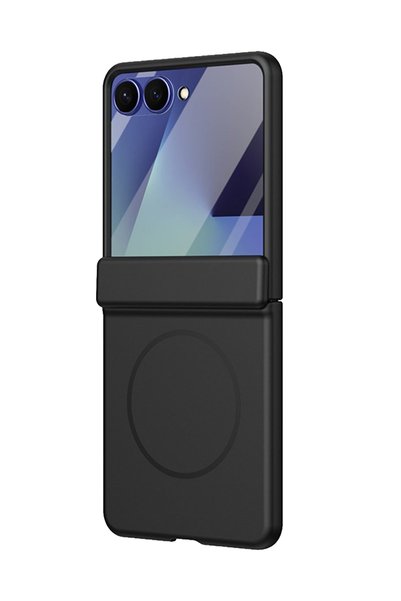 bbtech Samsung Galaxy Z Flip 8 ile Uyumlu MagSafe Özellikli Ekran Koruyuculu PC Kılıf