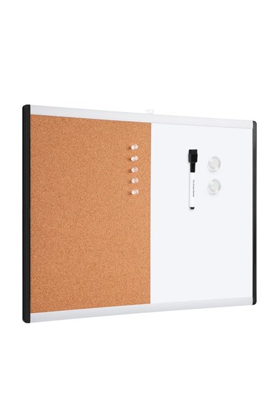 Amazon basics Magnetic Dry Erase Combo Rectangular Board, plastic/aluminium f...