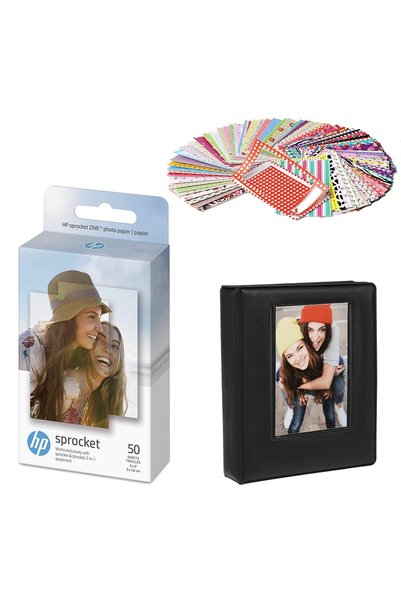 Hpvgent HP Sprocket 2x3" Premium Zink Sticky Back Photo Paper (20 Sheets) Com...