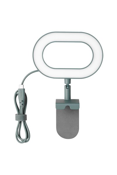 IKEA STÄNKREGN LED ring lamp - dimmable/turquoise