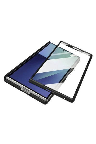 bbtech Samsung Galaxy Z Fold 7 ile Uyumlu MagSafe Özellikli 360° Tam Koruma Entegre Ekran Koruyuculu Kılıf