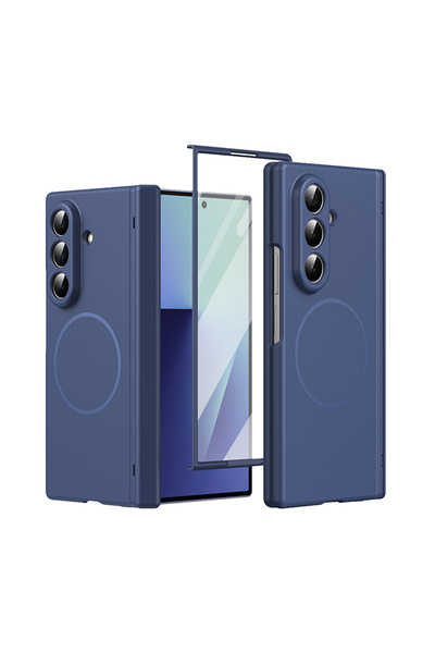 bbtech Samsung Galaxy Z Fold 8 Ultra ile Uyumlu MagSafe Özellikli 360° Tam Koruma Entegre Ekran Koruyuculu Kılıf