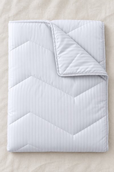 RALEX PUCIOASA Pilotă de iarnă cu umplutură din lână, înveliș Damasc, alb, 140cm x 210cm