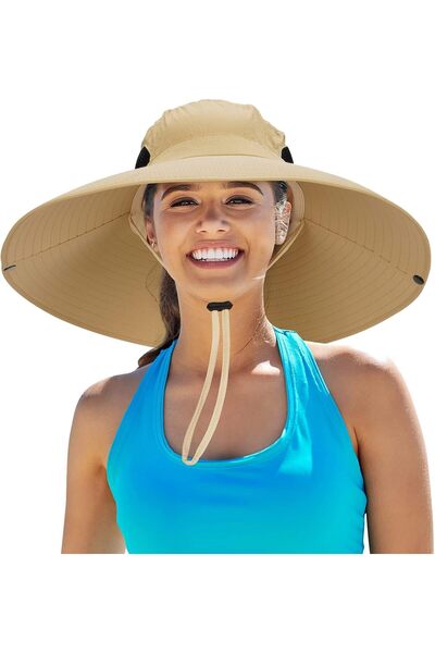 Generic Outdoor Sun Hat for Men, 50+ UPF Protection Safari Cap Wide Brim Pure...
