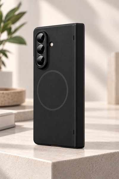 bbtech Samsung Galaxy Z Fold 7 ile Uyumlu MagSafe Özellikli 360° Tam Koruma Entegre Ekran Koruyuculu Kılıf