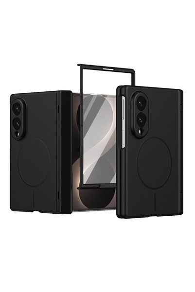 bbtech Samsung Galaxy Z Fold 8 ile Uyumlu MagSafe Özellikli Entegre Ekran Koruyuculu Sert Kılıf