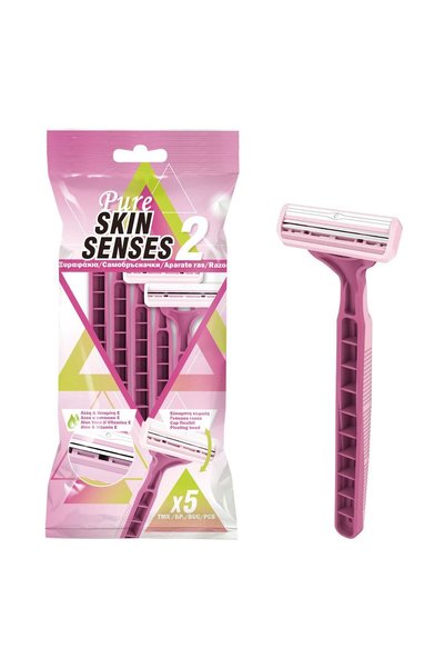 OEM Set Aparate de Ras cu 2 Lame Aloe & Vitamina E - 5buc