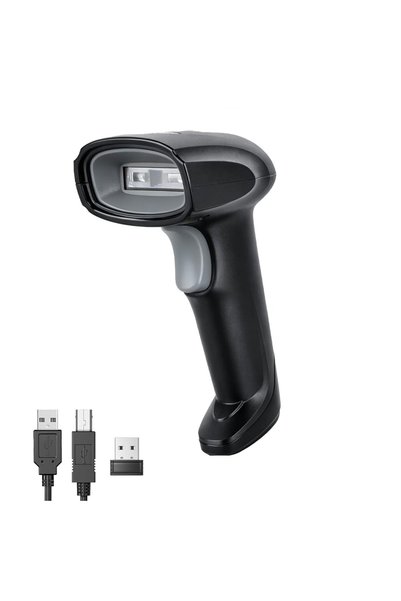 GENERAL ماسح ضوئي محمول للباركود ثنائي الأبعاد بتقنية USB، ماسح ضوئي لاسلكي ت...