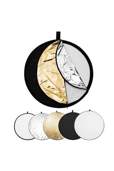 TERRIFI 5-in-1 Light Reflector, Portable Photography Studio Multi Picture Dis...