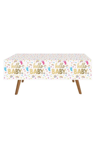 OEM Fata de Masa din Plastic pentru Petrecerea Bebelusului Baby Shower Alba c...