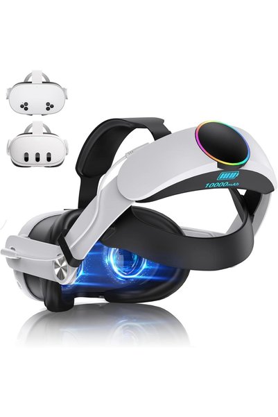 XICEN سماعة رأس تعمل بالبطارية للواقع الافتراضي متوافقة مع Oculus/Meta Quest ...