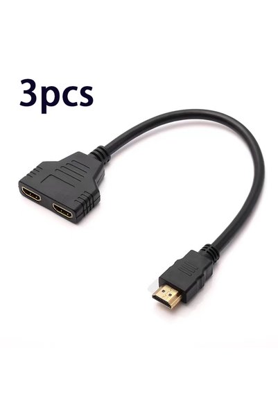 Choice كابل موزع HDMI متوافق مع 3 قطع بطول 0.3 متر، محول مخرج فيديو، موزع، X ...
